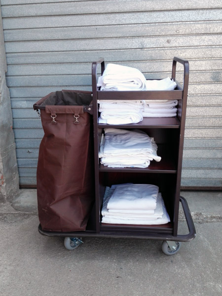 carro limpieza camarera hotel hosteleria _toallas sabanas metal 133x90-107x56-60 1u